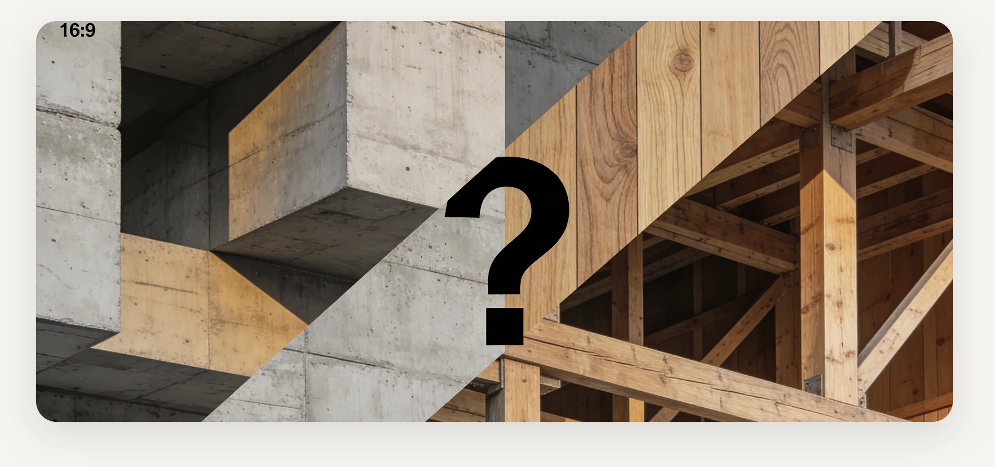 Split béton vs bois — comparaison matériaux de construction