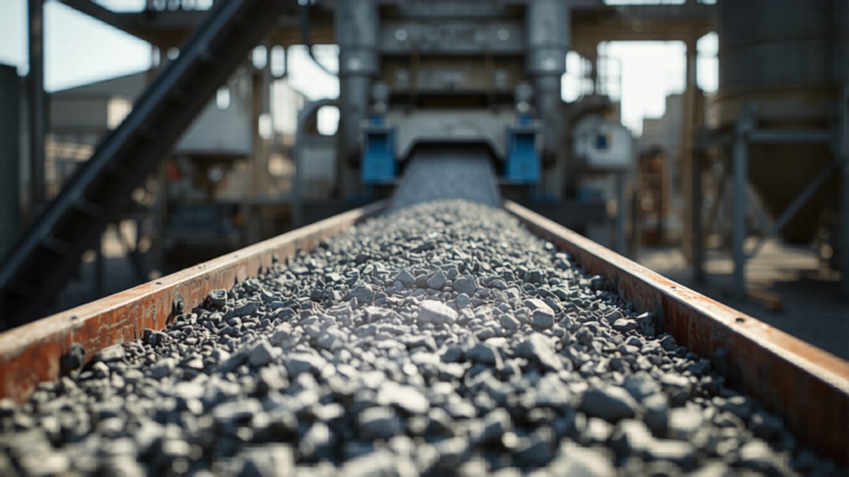 Centrale à béton moderne en activité — optimisation de la production et des coûts